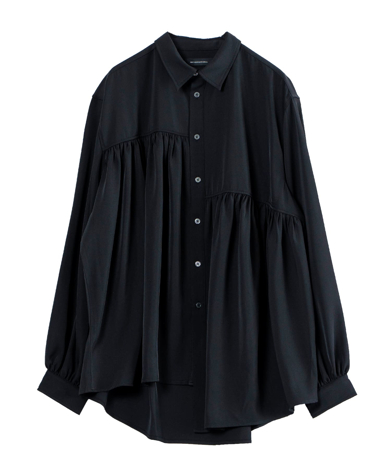 gather asymmetry shirt