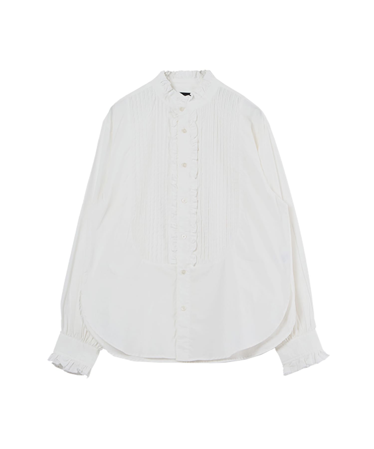 美品】FRAY Wide Spread Collarシャツ コットン 長い フライ 