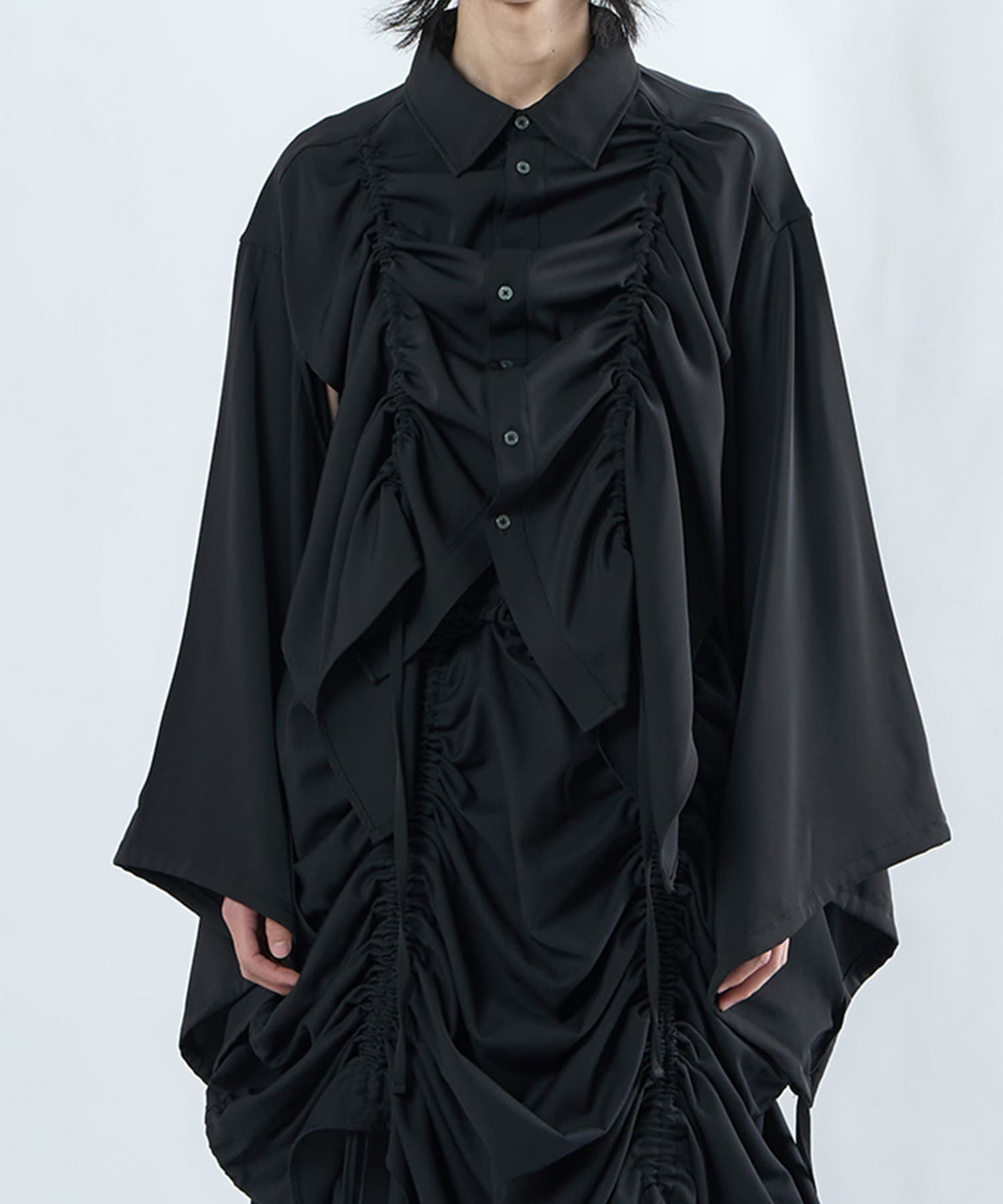 【PREORDER：5/14~】shirring kimono shirt