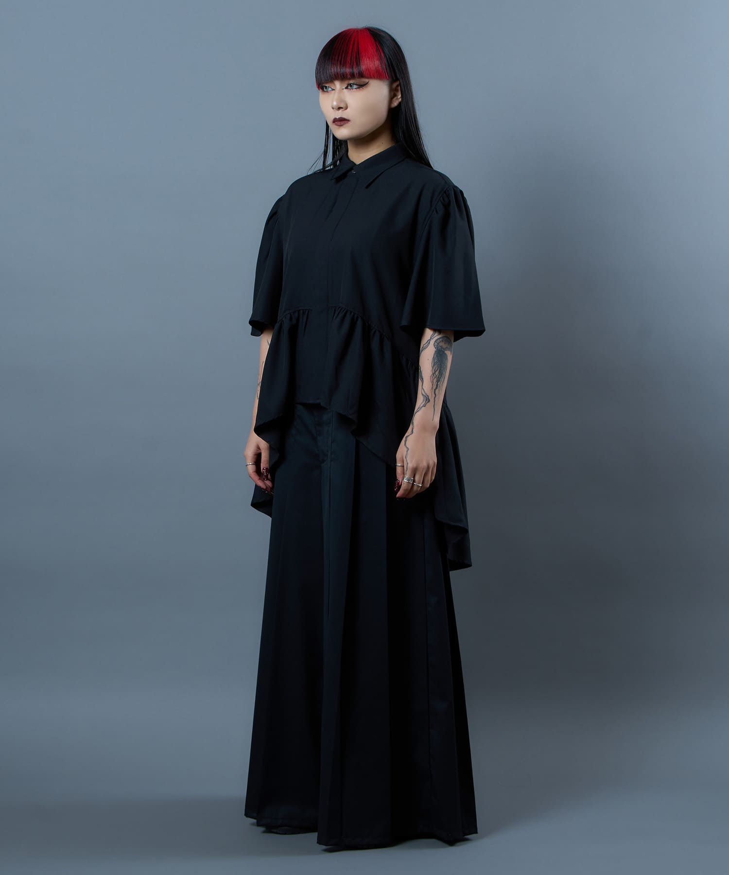 gather long shirt