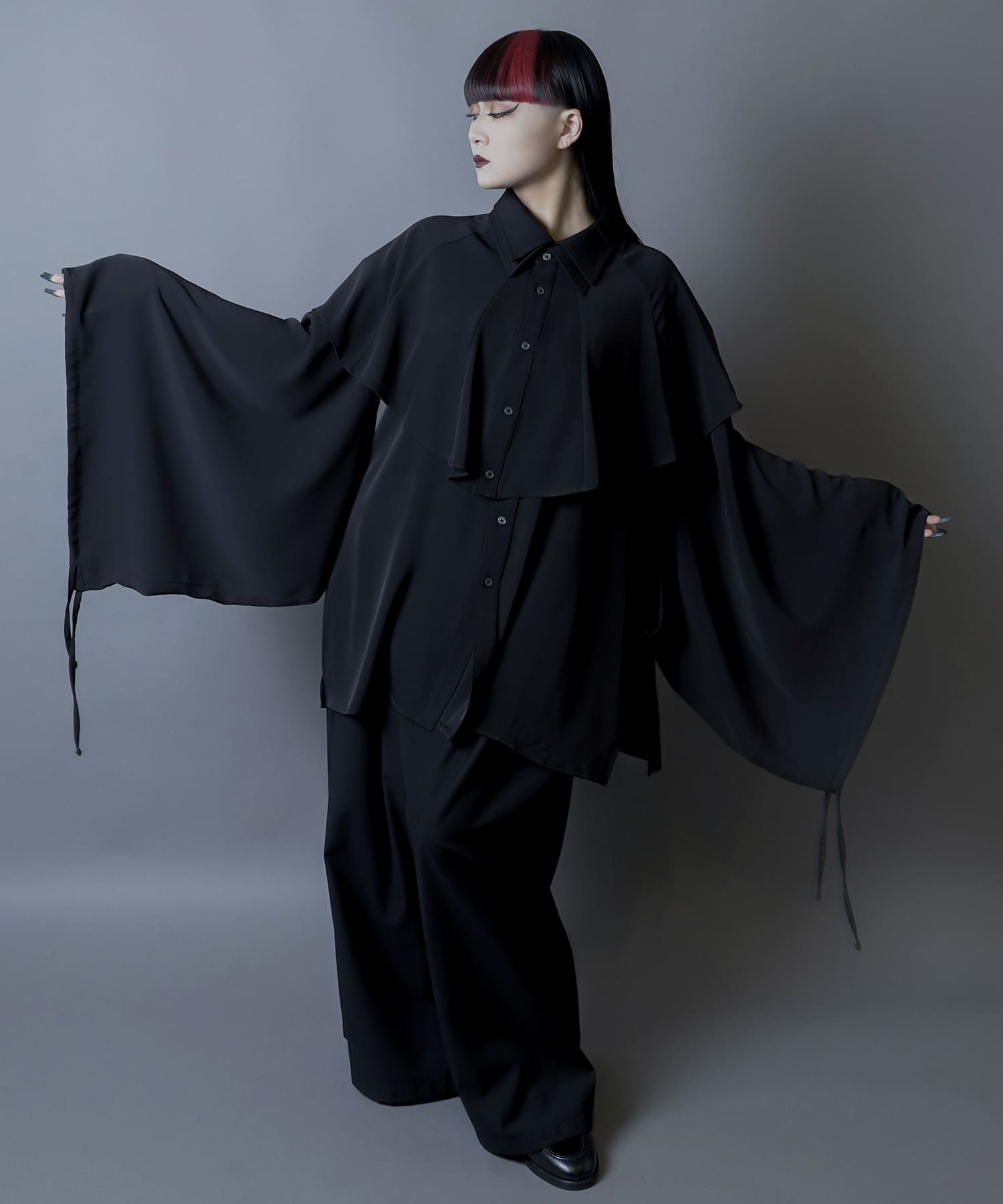【PREODER：6/20~】umbrella cape kimono shirt