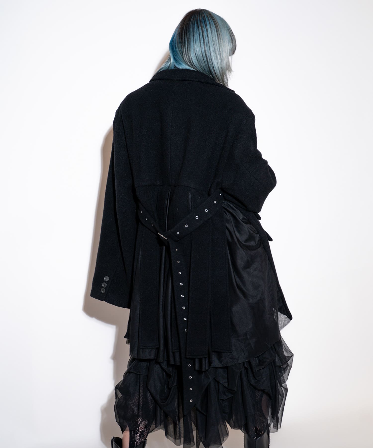 wool×sheer over jacket