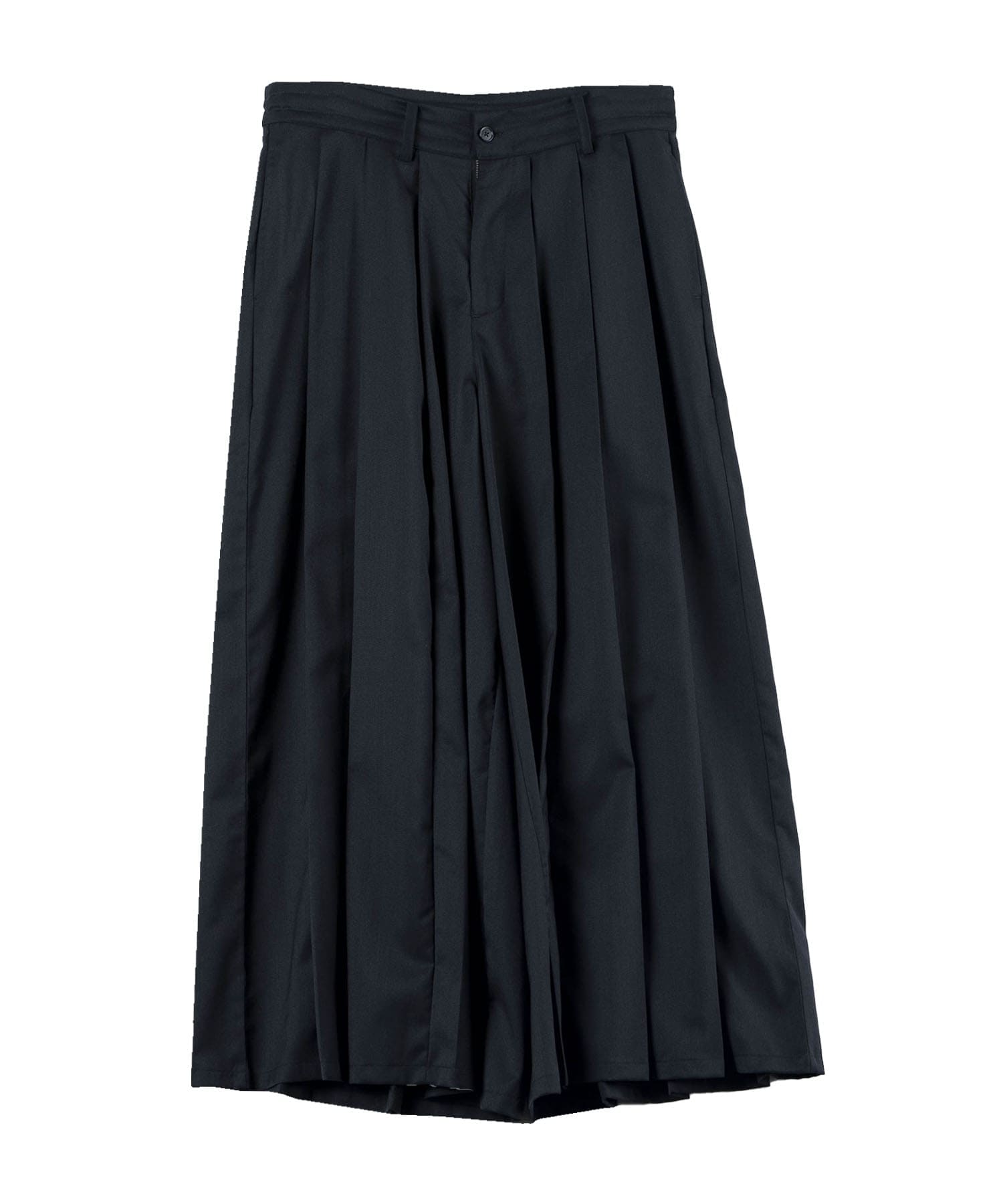 tuck pleats hakama pants