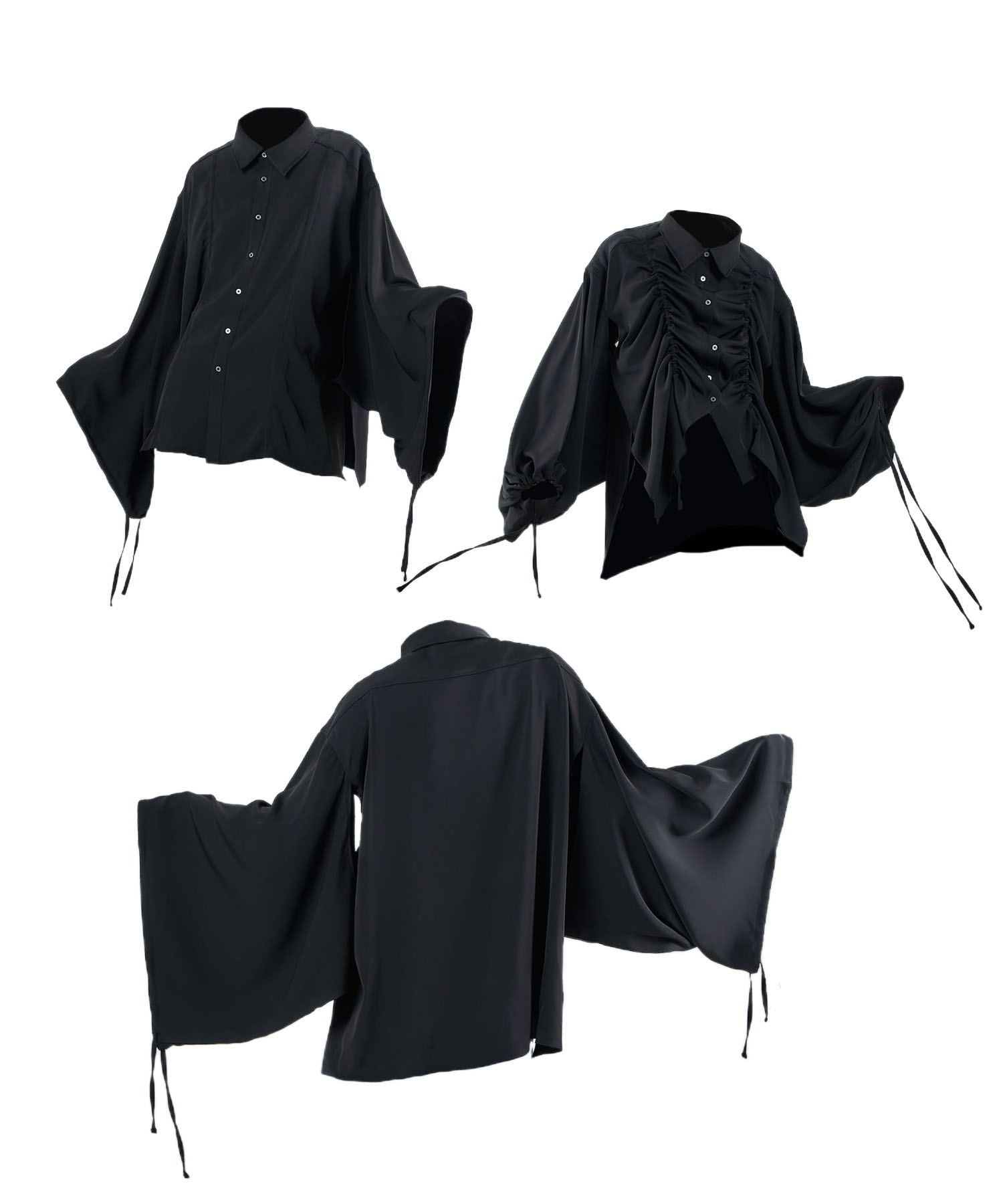 shirring kimono shirts