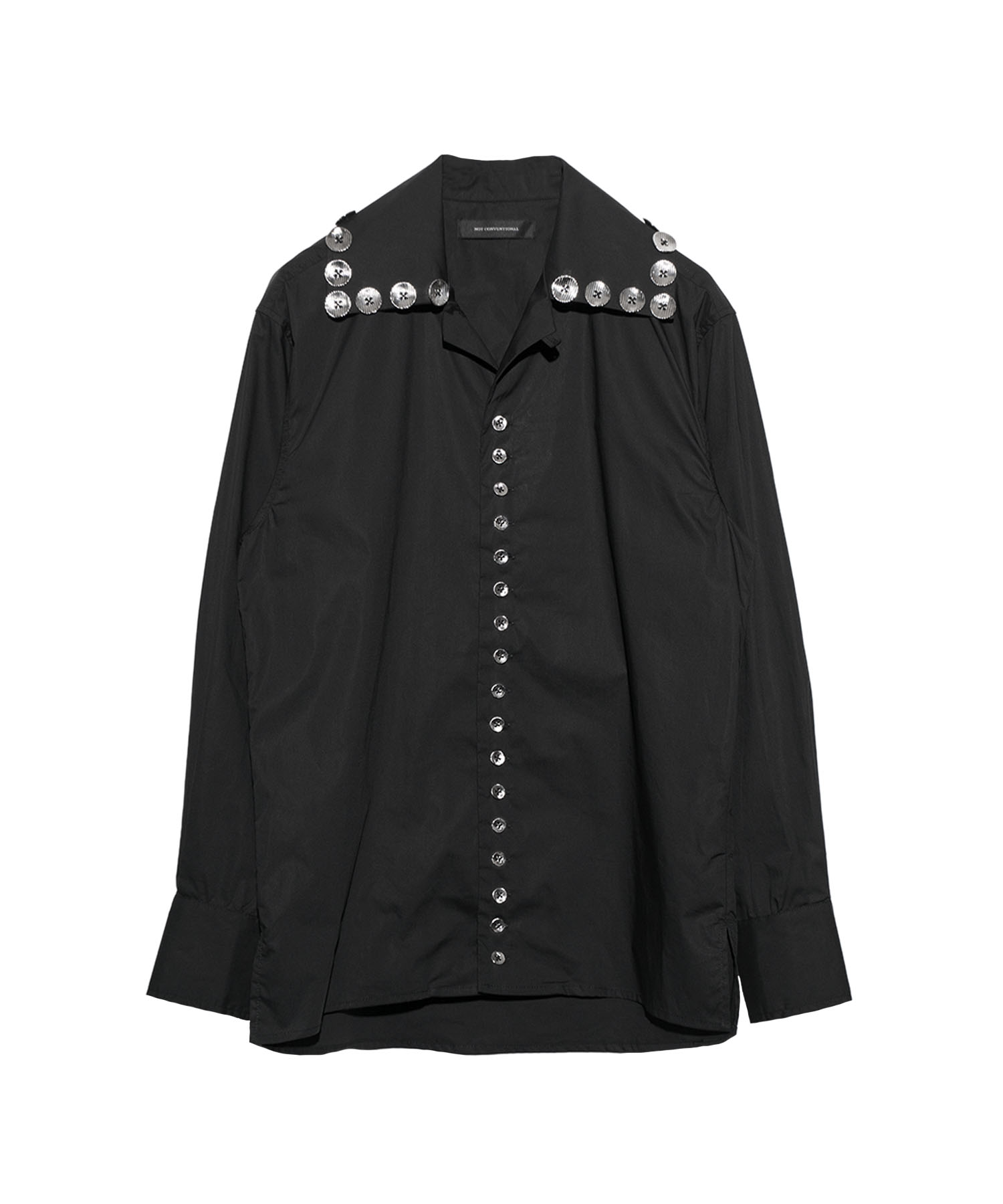 button design open collar shirts