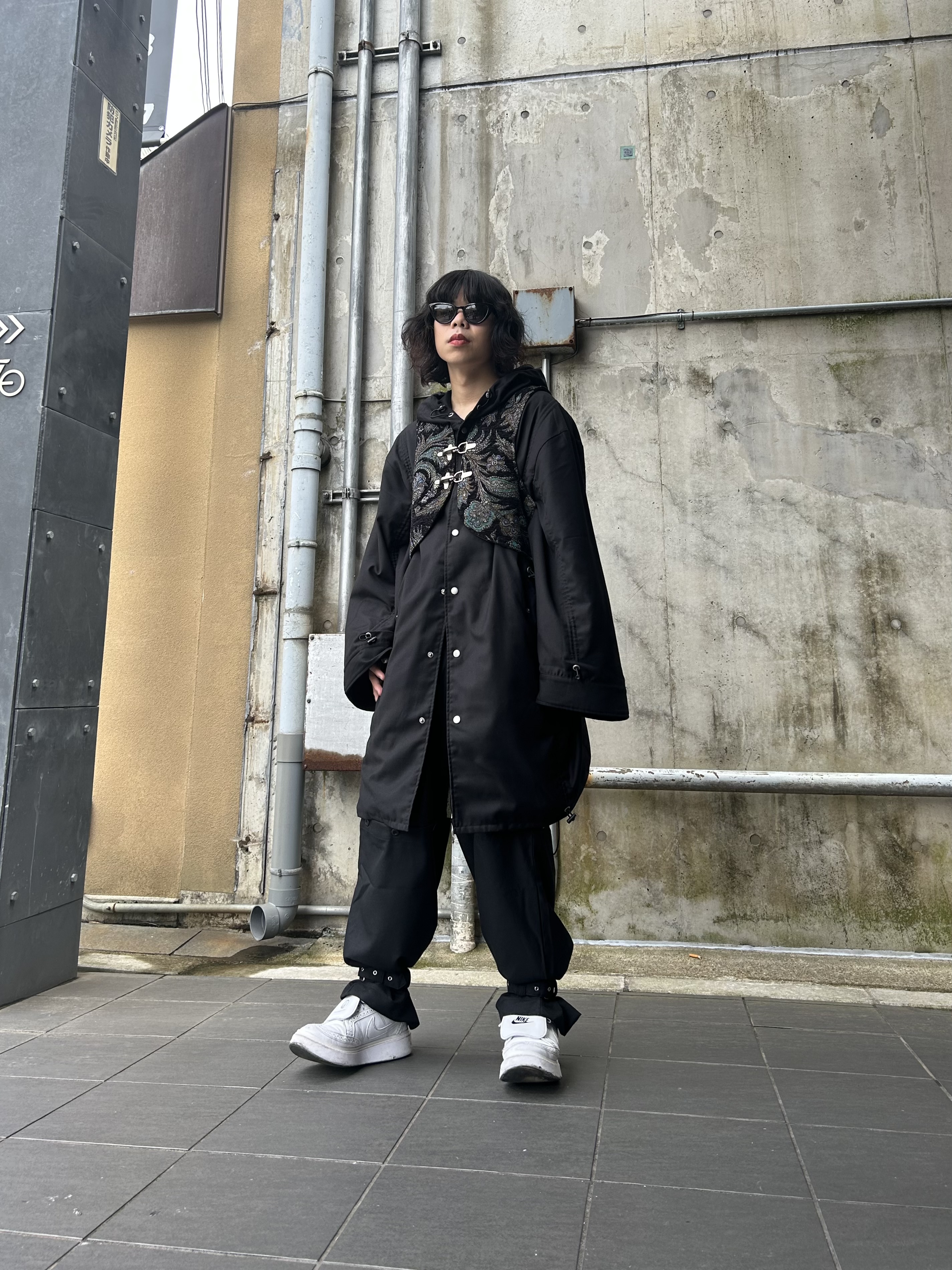 string parka✖️separate cargo pant