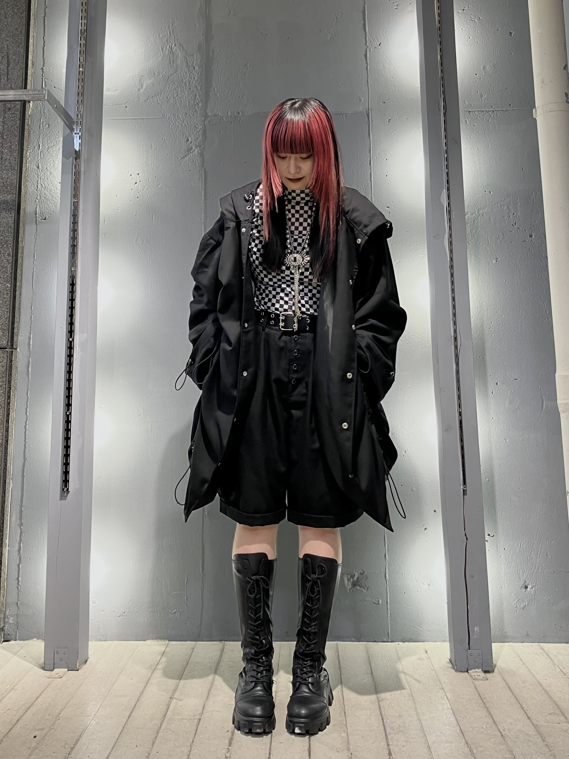 モードなParker×shortsスタイル