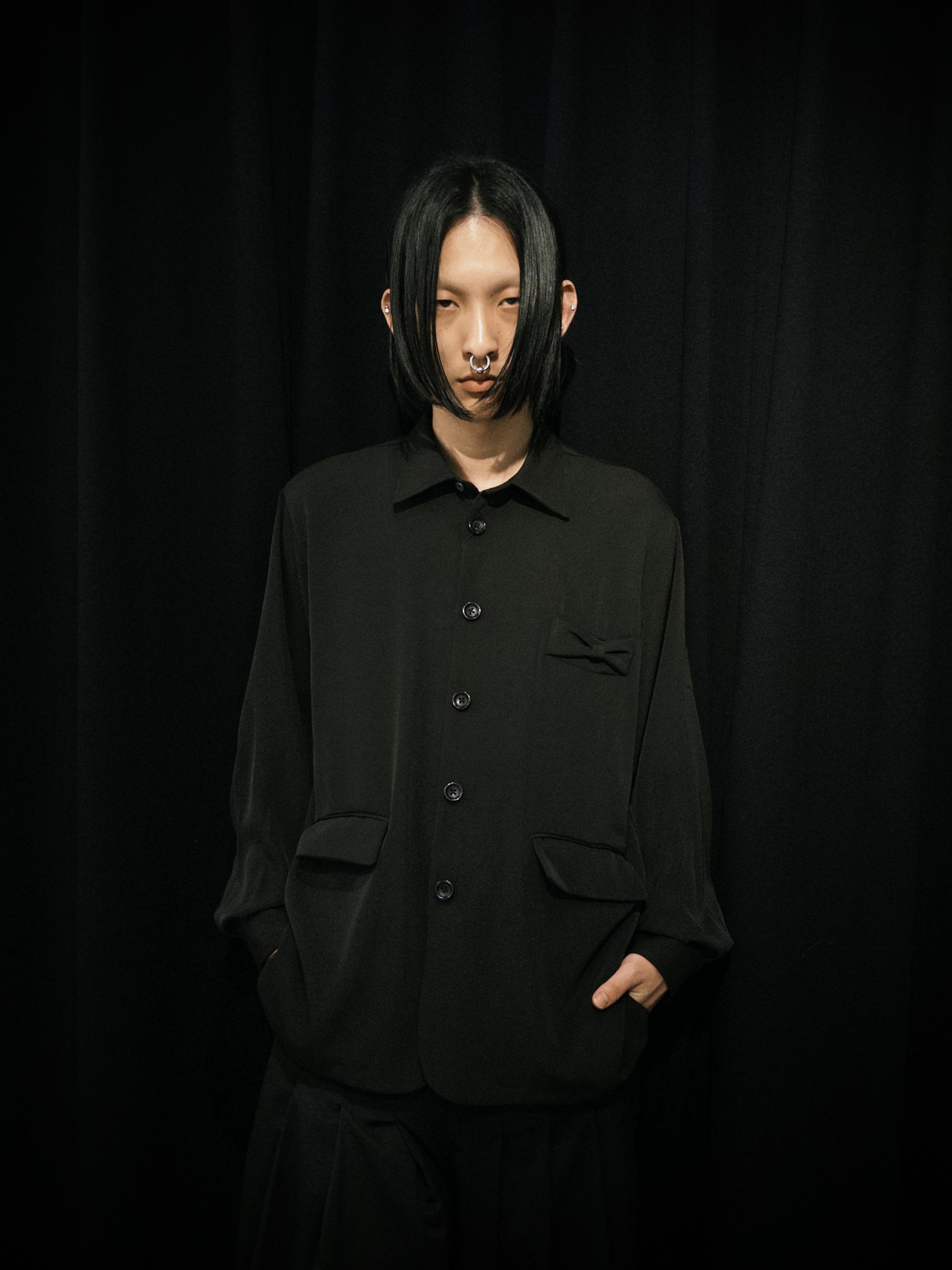 ribbon design shirts jacket