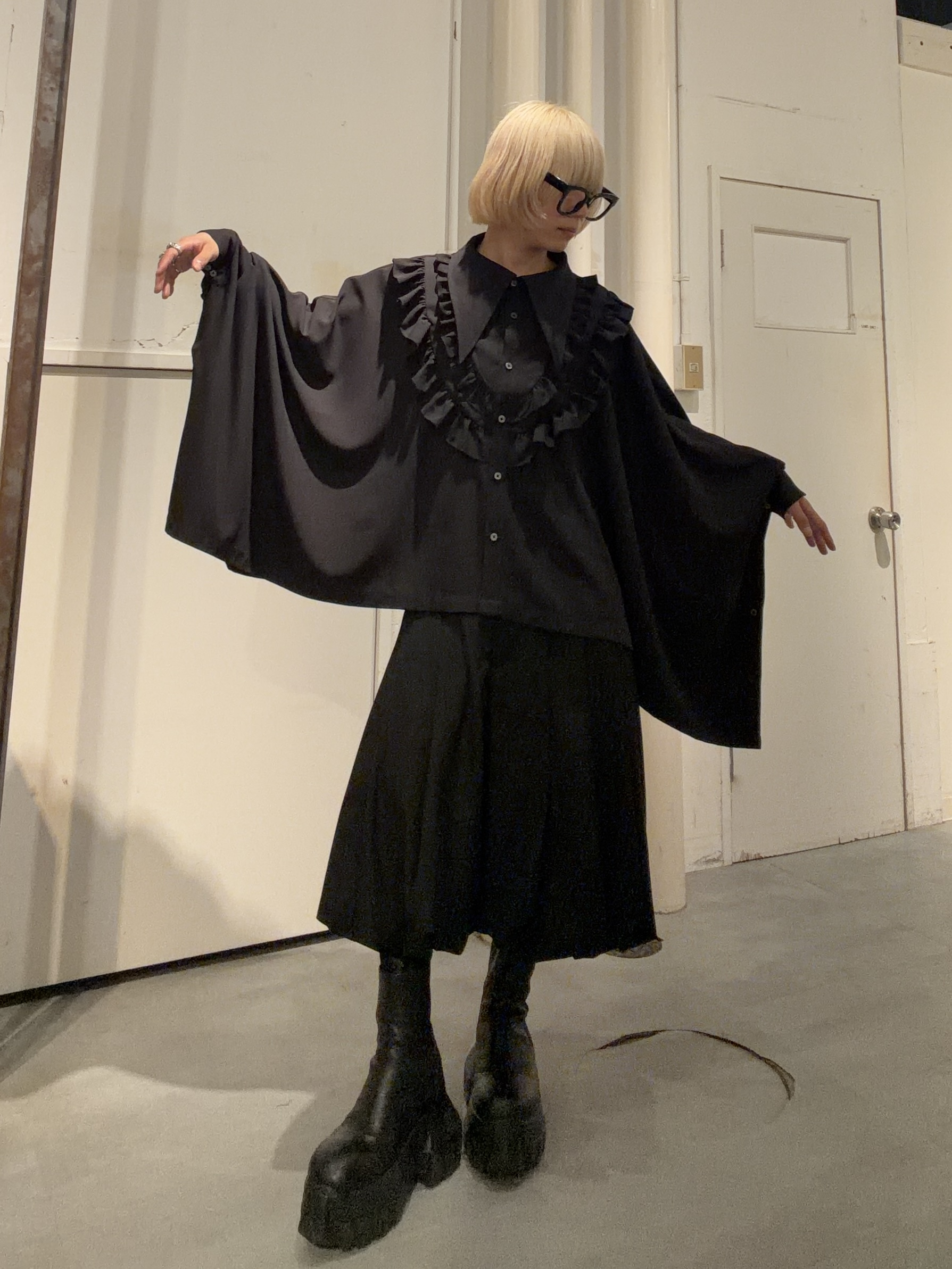 男でもフリルシャツで可愛く🌟